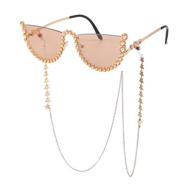 designer sunglasses for women neclace chain new sunglasses fashion oversize luxury brand designer glasses diomand frame fashions style 3059, White;black
designer sunglasses for women neclace chain new sunglasses fashion oversize luxury brand designer glasses diomand frame fashions style 3059, White;black