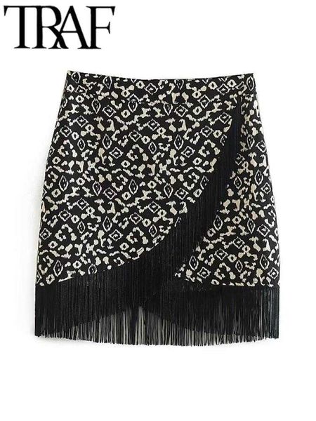 skirts traf 2023 spring summer women vintage printed skirts side zipper tassel hem mini skirt female fashion elegant high waist skirts p2304, Black
skirts traf 2023 spring summer women vintage printed skirts side zipper tassel hem mini skirt female fashion elegant high waist skirts p2304, Black