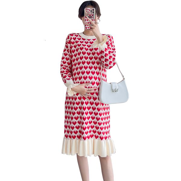 maternity dresses autumn pregnant women's sweater loose love pattern printed pregnant women's ruffled dress loose pregnant mermaid, White
maternity dresses autumn pregnant women's sweater loose love pattern printed pregnant women's ruffled dress loose pregnant mermaid, White
