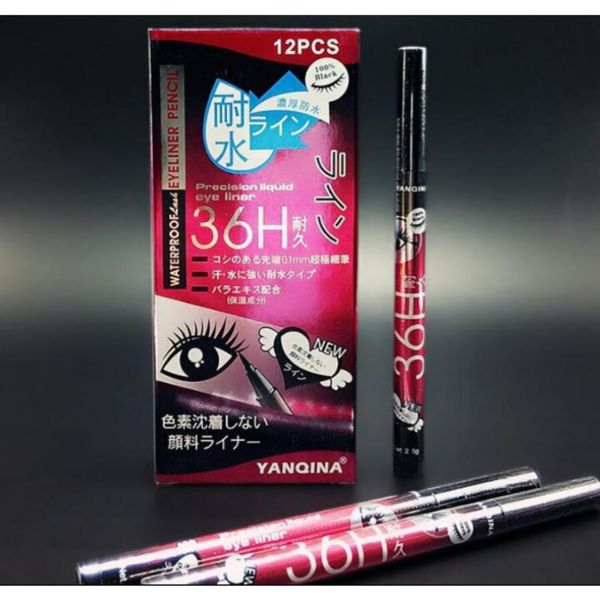 latest 36h waterproof liquid black eyeliner pencil skid resistant eye liner pen for cosmetic makeup home use quality wholesale132
latest 36h waterproof liquid black eyeliner pencil skid resistant eye liner pen for cosmetic makeup home use quality wholesale132