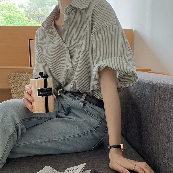 women's blouses shirts xej elegant and youth woman blouse's clothing spring 2023 green vertical stripe shirt short sleeve chiffon, White
women's blouses shirts xej elegant and youth woman blouse's clothing spring 2023 green vertical stripe shirt short sleeve chiffon, White