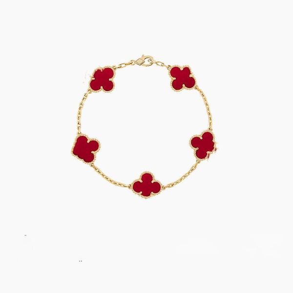 four leaf clover bracelet 2023luxury designer fashion charm bracelets for girls women 18k gold silver black white red green brand bracelet w, Golden;silver
four leaf clover bracelet 2023luxury designer fashion charm bracelets for girls women 18k gold silver black white red green brand bracelet w, Golden;silver