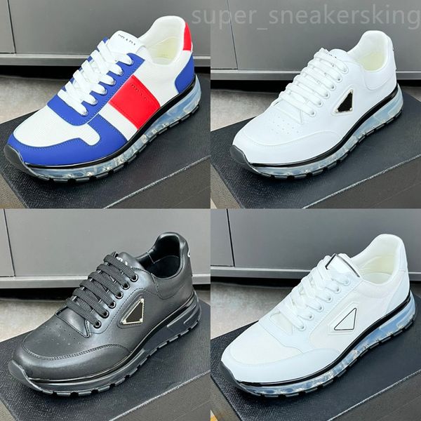 designer shoes men loafers classics triangle logo sneakers leather sporty shoes white black grey trainers with box 38-44
designer shoes men loafers classics triangle logo sneakers leather sporty shoes white black grey trainers with box 38-44