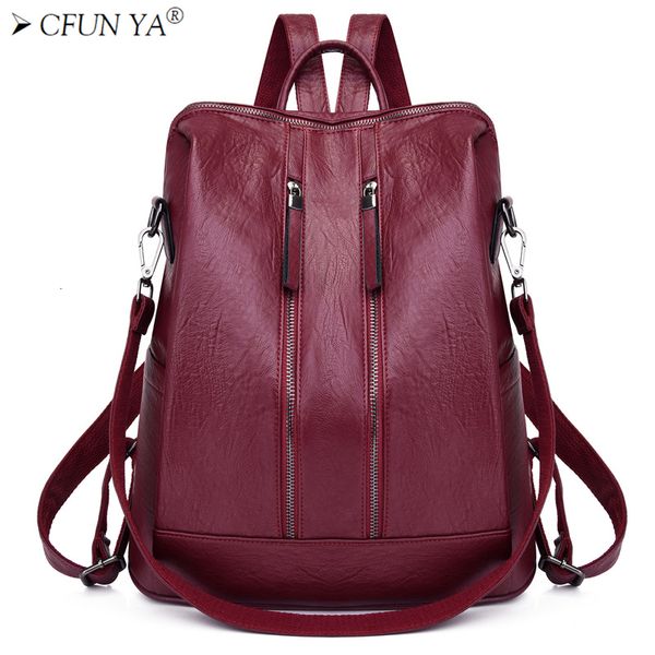 school bags cfun ya leather women backpack pu female bag bucket lady shoulder packs big capacity backpacks travel rucksack 230404
school bags cfun ya leather women backpack pu female bag bucket lady shoulder packs big capacity backpacks travel rucksack 230404