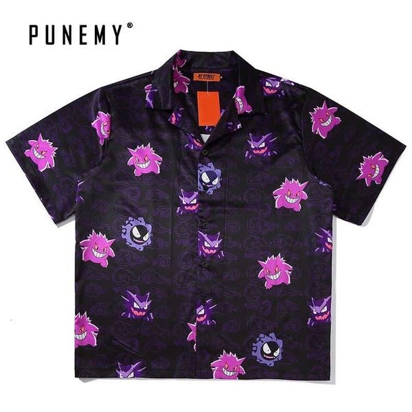 men's casual shirts summer quality harajuku beach arrival men short sleeve anime shirt blouse loose surfing hawaiian shirt 230403, White;black
men's casual shirts summer quality harajuku beach arrival men short sleeve anime shirt blouse loose surfing hawaiian shirt 230403, White;black