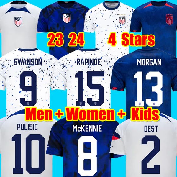 4 stars pulisic dest 2022 2023 soccer jerseys mckennie aaronson musah usas women 23 24 america football shirt united states adams men kids k, Black;yellow
4 stars pulisic dest 2022 2023 soccer jerseys mckennie aaronson musah usas women 23 24 america football shirt united states adams men kids k, Black;yellow