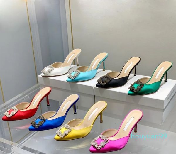 latest fashion scuffs head slippers rhinestone square buckle shoes women's 7cm thin high heels luxury satin crystal metal decorative sa, Black
latest fashion scuffs head slippers rhinestone square buckle shoes women's 7cm thin high heels luxury satin crystal metal decorative sa, Black