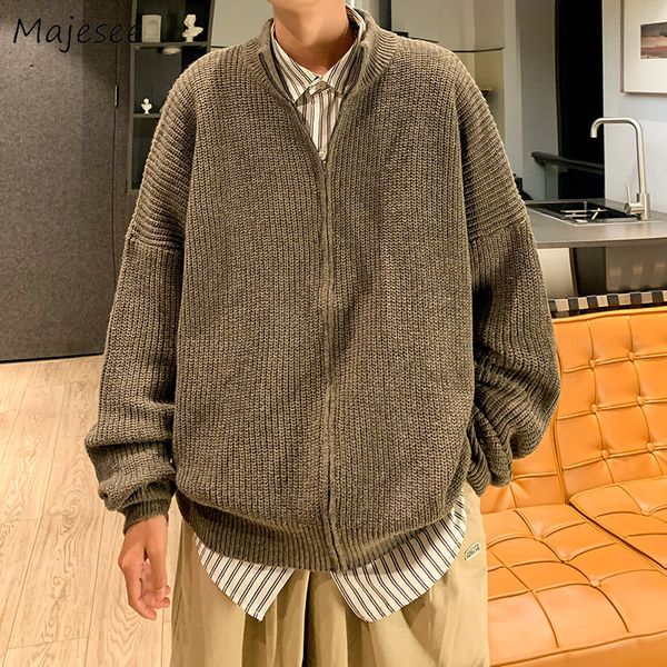 men's sweaters sweater cardigan men zip up clothing winter minimalist solid all match teens japanese stylish hipster college thick kpop, White;black
men's sweaters sweater cardigan men zip up clothing winter minimalist solid all match teens japanese stylish hipster college thick kpop, White;black