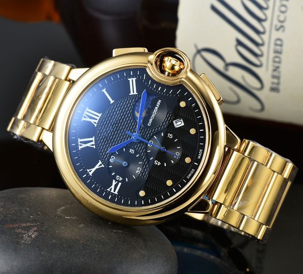 carti wrist watches for men 2023 mens watches five needles all dials work quartz watch luxury brand chronograph clock fashion steel strap, Slivery;golden
carti wrist watches for men 2023 mens watches five needles all dials work quartz watch luxury brand chronograph clock fashion steel strap, Slivery;golden