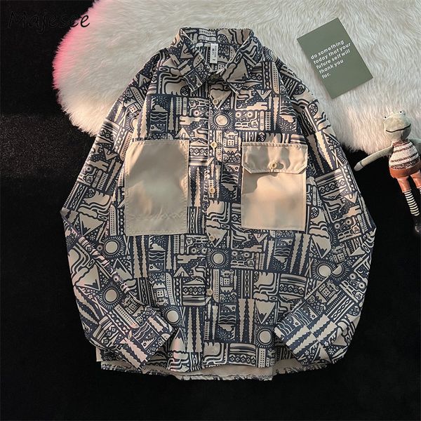 men's casual shirts long sleeve cargo men clothing abstract pattern cozy chemise homme teens retro japanese stylish y2k fashion all mat, White;black
men's casual shirts long sleeve cargo men clothing abstract pattern cozy chemise homme teens retro japanese stylish y2k fashion all mat, White;black