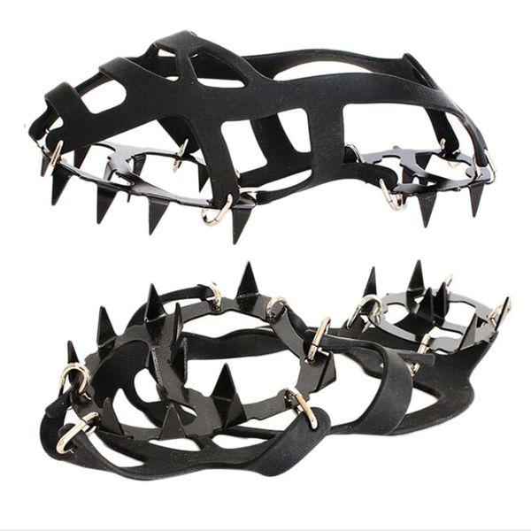 crampons 1 pair 18 teeth nonslip ice snow climbing antislip shoe covers spike cleats overshoes 230404, Black;blue
crampons 1 pair 18 teeth nonslip ice snow climbing antislip shoe covers spike cleats overshoes 230404, Black;blue