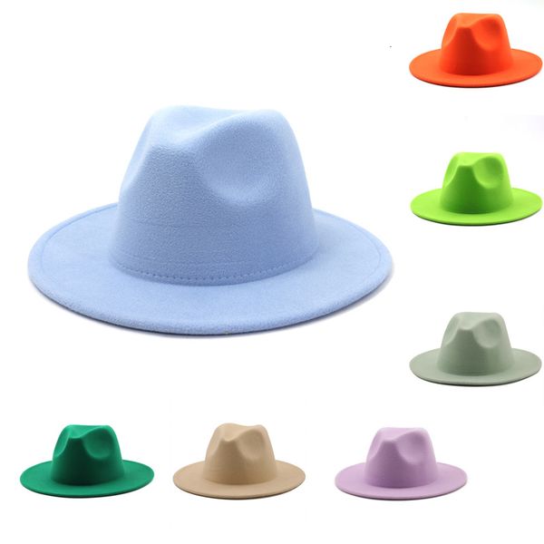 stingy brim hats qbhat autumn winter womens stage felt hat fedoras big brim hats for women lady vintage church hat panama green jazz cap 230, Blue;gray
stingy brim hats qbhat autumn winter womens stage felt hat fedoras big brim hats for women lady vintage church hat panama green jazz cap 230, Blue;gray