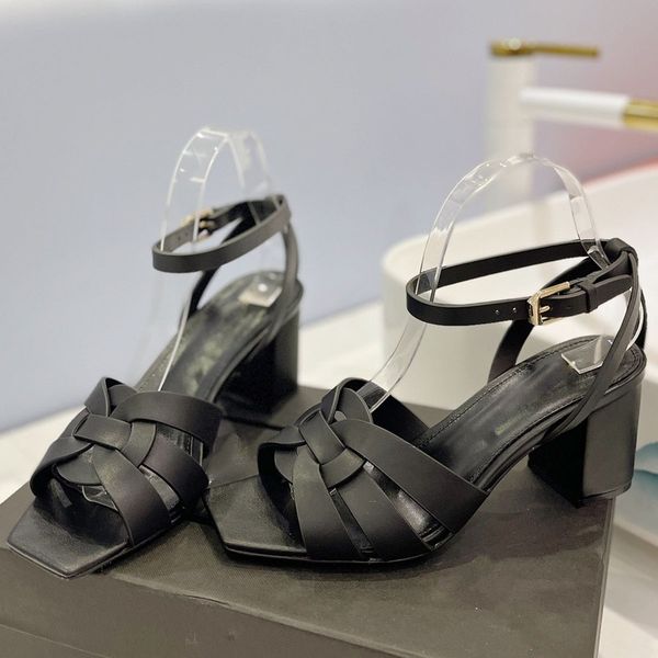 tribute woven sandals heeled chunky block heels square toe open-toe shoes women's luxury designers leather outsole pretty evening dress, Black
tribute woven sandals heeled chunky block heels square toe open-toe shoes women's luxury designers leather outsole pretty evening dress, Black