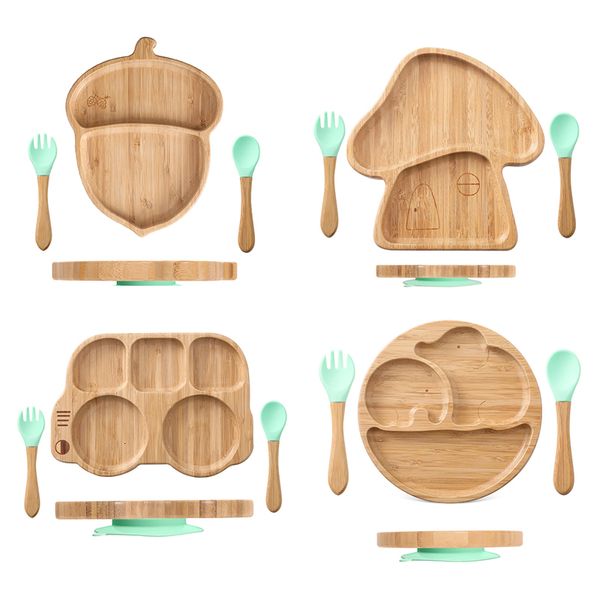 cups dishes utensils 3pcs baby feeding bowl children's tableware with suction plate spoon fork for kids bamboo wooden sets 230403
cups dishes utensils 3pcs baby feeding bowl children's tableware with suction plate spoon fork for kids bamboo wooden sets 230403