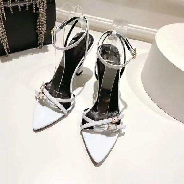 elegant women sandals stiletto heel dress shoes luxury designers genuine leather rhinestone buckle party wedding high heeled sandal 35-42, Black
elegant women sandals stiletto heel dress shoes luxury designers genuine leather rhinestone buckle party wedding high heeled sandal 35-42, Black
