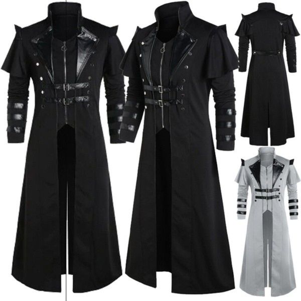 men's trench coats vintage gothic steampunk long jacket retro medieval warrior knight overcoat male victoria plus size 230404, Tan;black
men's trench coats vintage gothic steampunk long jacket retro medieval warrior knight overcoat male victoria plus size 230404, Tan;black