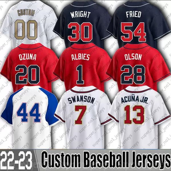 13 ronald acuna jr jersey baseball matt olson ozzie albies austin riley dansby swanson max fried dale murphy eddie rosario marcell ozuna ste, Blue;black
13 ronald acuna jr jersey baseball matt olson ozzie albies austin riley dansby swanson max fried dale murphy eddie rosario marcell ozuna ste, Blue;black