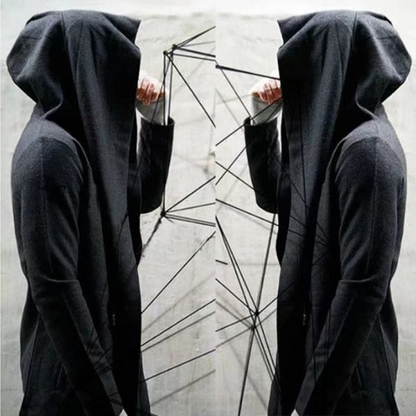 men's trench coats men gothic steampunk wizard hooded coat cloak outwear casual black fashion hip hop stitch long cape streetwear male, Tan;black
men's trench coats men gothic steampunk wizard hooded coat cloak outwear casual black fashion hip hop stitch long cape streetwear male, Tan;black