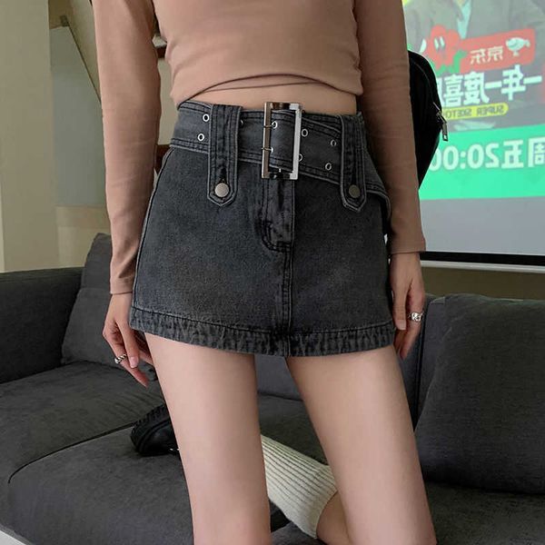 skirts 2023 new gary high waist denim skirt design bodycon retro a-line micro skirt with belt p230403, Black
skirts 2023 new gary high waist denim skirt design bodycon retro a-line micro skirt with belt p230403, Black