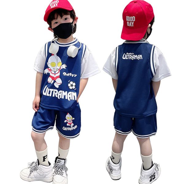 new designer kid sets children's basketball t shirt boys' summer clothes two piece shorts set baby short sleeve thin kids tracksui, White
new designer kid sets children's basketball t shirt boys' summer clothes two piece shorts set baby short sleeve thin kids tracksui, White