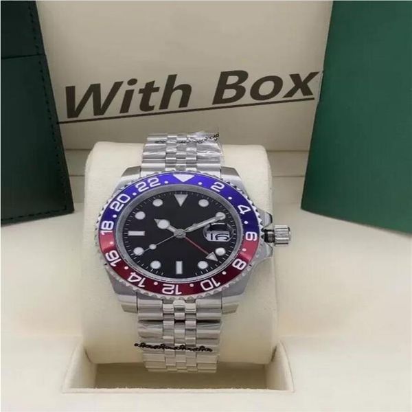 with box papers mens watches 40mm wristwatch blue black ceramic bezel stainless steel watch automatic movement optional waterproof184h, Slivery;brown
with box papers mens watches 40mm wristwatch blue black ceramic bezel stainless steel watch automatic movement optional waterproof184h, Slivery;brown