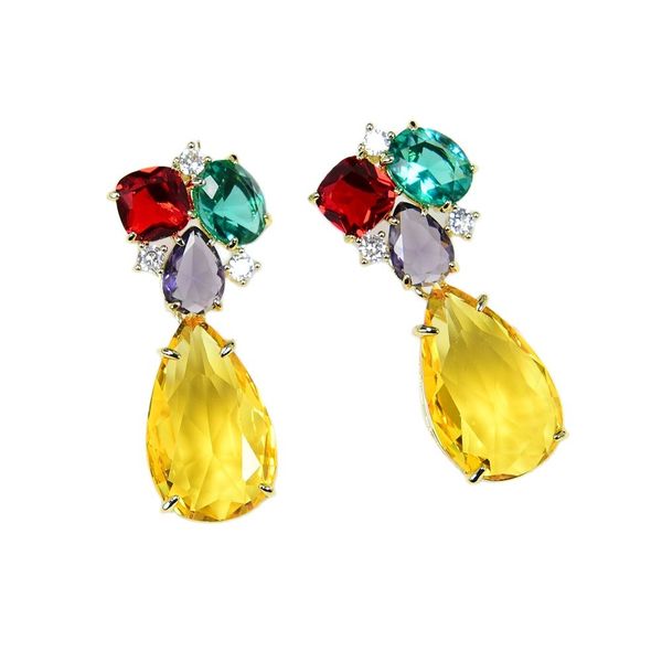 mix color glass crystal cz paved drop dangle engagement stud earrings flower stud earrings handmade women jewelry gifts, Silver
mix color glass crystal cz paved drop dangle engagement stud earrings flower stud earrings handmade women jewelry gifts, Silver