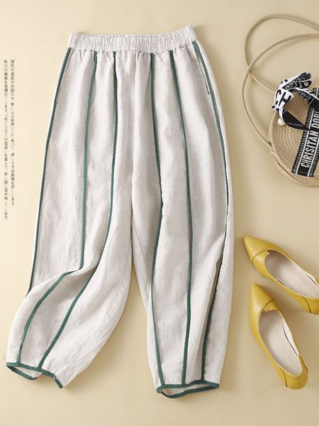 women's shorts clothes summer oversized size literary retro casual small foot pants nine points haren pant streetwear women 230404, White;black
women's shorts clothes summer oversized size literary retro casual small foot pants nine points haren pant streetwear women 230404, White;black