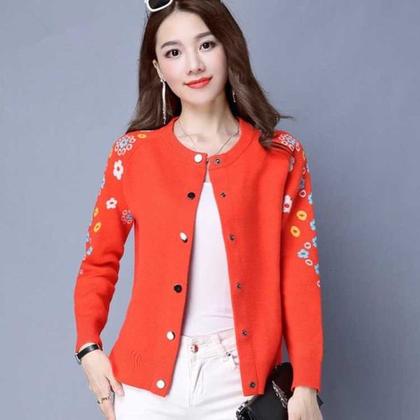 women's knits tees peonfly flower pattern knitted cardigans sweater women o neck single breasted elegant pull femme casual coat jacket, White
women's knits tees peonfly flower pattern knitted cardigans sweater women o neck single breasted elegant pull femme casual coat jacket, White