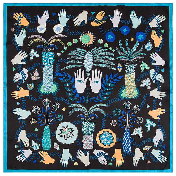 sarongs pobing silk scarf women monster eyes print silk foulard female neckerchief small bandana square scarves lady accessories 60*60cm p23, Blue;gray
sarongs pobing silk scarf women monster eyes print silk foulard female neckerchief small bandana square scarves lady accessories 60*60cm p23, Blue;gray
