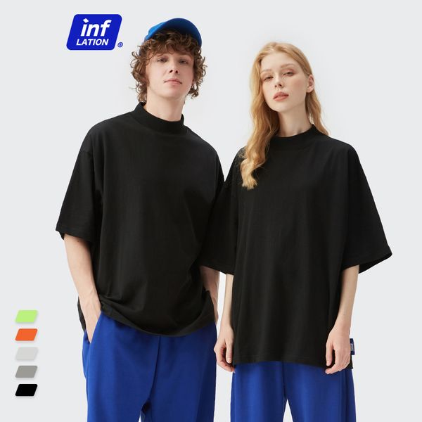men's t-shirts inflation basic classic t-shirt summer 100% cotton short sleeve t-shirts men drop shoulder oversized tees couple matchin, White;black
men's t-shirts inflation basic classic t-shirt summer 100% cotton short sleeve t-shirts men drop shoulder oversized tees couple matchin, White;black