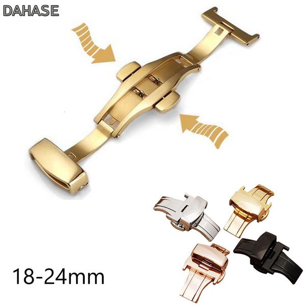 buckles butterfly deployment buckle automatic double click stainless steel strap button for watch band 10 12 14 16 18 20 22 24mm 230404, Slivery;black
buckles butterfly deployment buckle automatic double click stainless steel strap button for watch band 10 12 14 16 18 20 22 24mm 230404, Slivery;black
