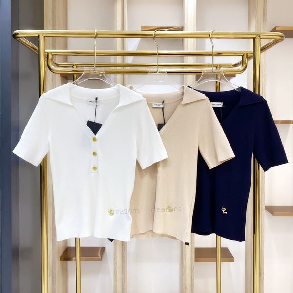 womens polo knitted slim shirt designer golf polo 2023ss summer luxury brand short sleeve polo shirts tee embroidery brand badge, White
womens polo knitted slim shirt designer golf polo 2023ss summer luxury brand short sleeve polo shirts tee embroidery brand badge, White