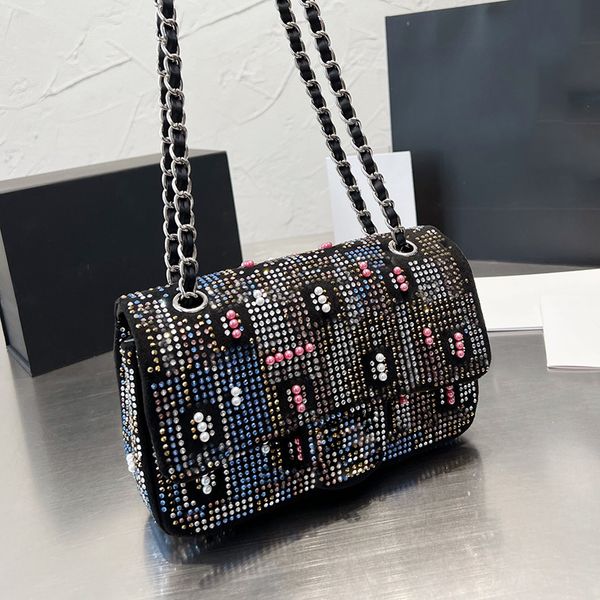 womens classic flap colorful strass pearl bags silver metal matelasse chain crossbody shoulder handbags large capacity turnm lock casual lux
womens classic flap colorful strass pearl bags silver metal matelasse chain crossbody shoulder handbags large capacity turnm lock casual lux