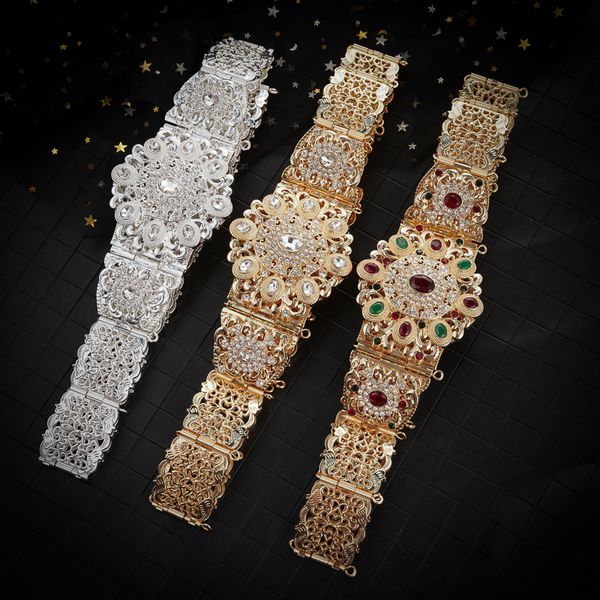belts moroccan fashion kaftan with crystal growth band women's arab gold waist chain national bridal jewelry 230403, Black;brown
belts moroccan fashion kaftan with crystal growth band women's arab gold waist chain national bridal jewelry 230403, Black;brown