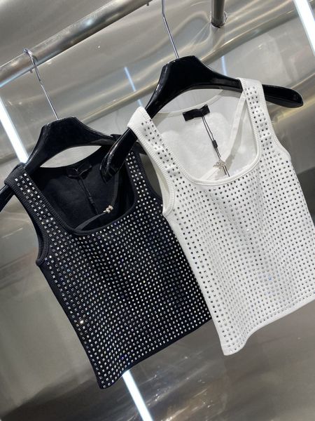 designer women's tanks & camis 23 spring and summer new fashion drill inclined belt full drill logo slim fit everything knitted cotton, White
designer women's tanks & camis 23 spring and summer new fashion drill inclined belt full drill logo slim fit everything knitted cotton, White