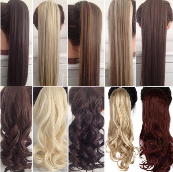 18inches long wavy real natural ponytail clip in ponytails hair extensions wrap around on synthetic hair piece for human1173235, Black
18inches long wavy real natural ponytail clip in ponytails hair extensions wrap around on synthetic hair piece for human1173235, Black