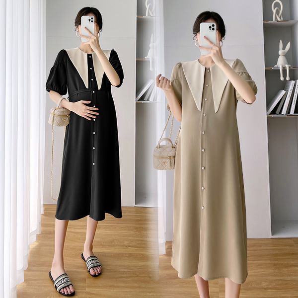 maternity dresses 9633# summer korean fashion breathable pregnant women's dress fashion elegant straight women's wear 230404, White
maternity dresses 9633# summer korean fashion breathable pregnant women's dress fashion elegant straight women's wear 230404, White
