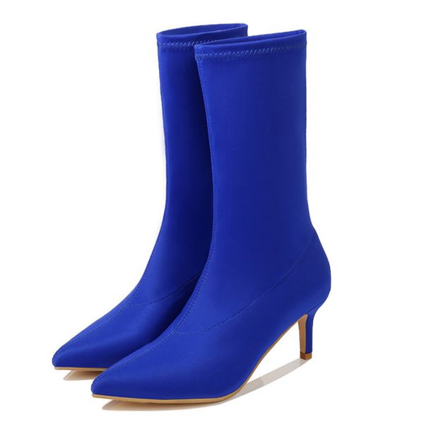 boots candy color elastic fabric sliding boots women's pointed toe autumn winter pump botas women's high heel party shoes size 35-, Black
boots candy color elastic fabric sliding boots women's pointed toe autumn winter pump botas women's high heel party shoes size 35-, Black