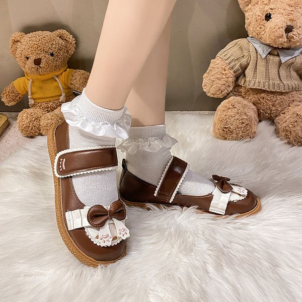 dress shoes rimocy spring cute bow lolita shoes women's hook and loop flat shoes mary jane shoes women's comfortable soft sole fla, Black
dress shoes rimocy spring cute bow lolita shoes women's hook and loop flat shoes mary jane shoes women's comfortable soft sole fla, Black