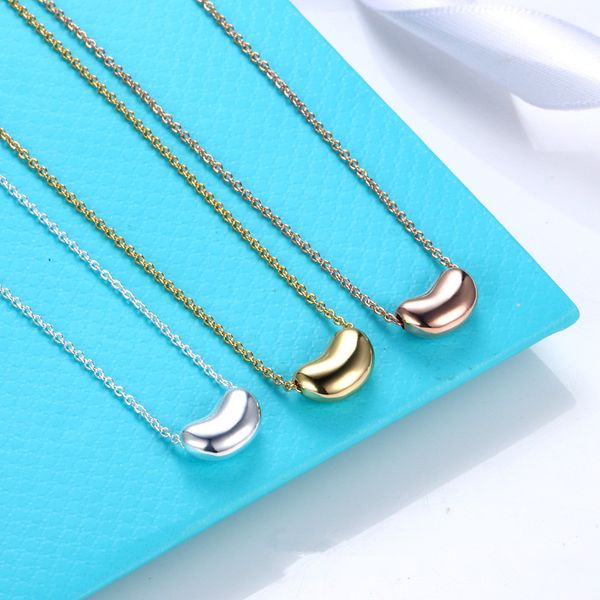 love pendant gold bean necklace women fashion pea collar necklaces valentine's day gift designer jewelry with box, Silver
love pendant gold bean necklace women fashion pea collar necklaces valentine's day gift designer jewelry with box, Silver