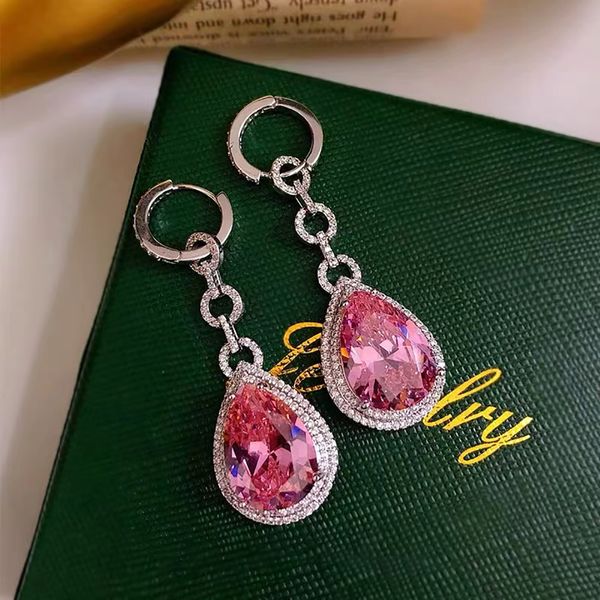 pear cut pink diamond earrings 925 sterling silver party wedding drop dangle earrings for women promise engagement jewelry
pear cut pink diamond earrings 925 sterling silver party wedding drop dangle earrings for women promise engagement jewelry