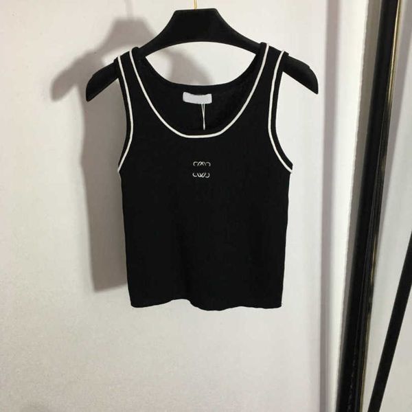23ss tank camis womens tanks designer clothes women knitted vest chest logo embroidered knitt vests womens clothes a1, White
23ss tank camis womens tanks designer clothes women knitted vest chest logo embroidered knitt vests womens clothes a1, White