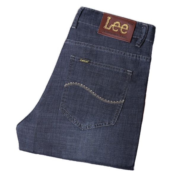 men's jeans spring summer thin denim slim fit european american high-end brand small straight pants xl890-2, Blue
men's jeans spring summer thin denim slim fit european american high-end brand small straight pants xl890-2, Blue