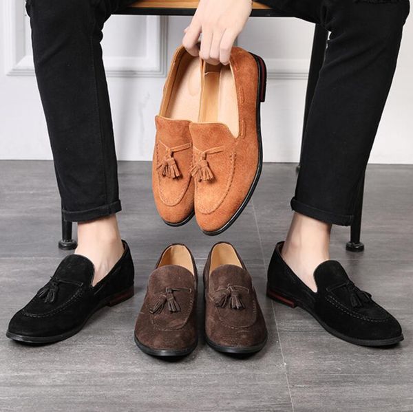 dress shoes loafers men formal wedding slip on for real leather suit casual business shoe plus size 48, Black
dress shoes loafers men formal wedding slip on for real leather suit casual business shoe plus size 48, Black