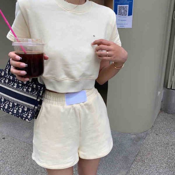 women's tracksuits ce home summer new pattern embroidered shorts short sleeve sweater elastic wide leg shorts, Gray
women's tracksuits ce home summer new pattern embroidered shorts short sleeve sweater elastic wide leg shorts, Gray