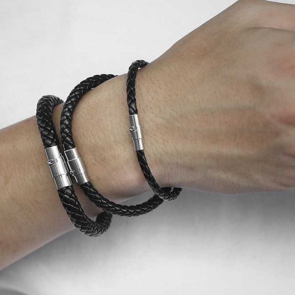charm bracelets davieslee bracelets for men black brown braided cord rope stainless steel clasp man-made leather mens bracelet 4/6/8mm llbm1, Golden;silver
charm bracelets davieslee bracelets for men black brown braided cord rope stainless steel clasp man-made leather mens bracelet 4/6/8mm llbm1, Golden;silver