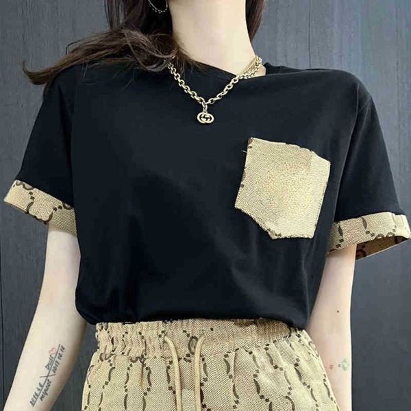 women's tracksuits luxury brand fashion casual shorts set black white neck short sleeve t-shirt embroidered elastic waite shorts, Gray
women's tracksuits luxury brand fashion casual shorts set black white neck short sleeve t-shirt embroidered elastic waite shorts, Gray