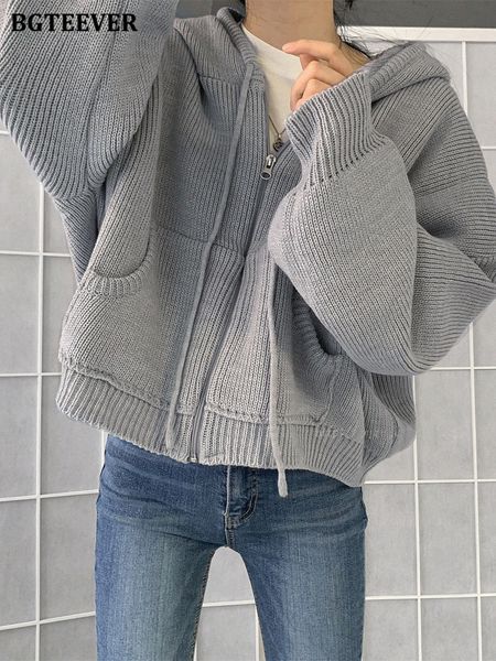 women's knits tees bgteever autumn winter hooded loose open stitch sweater full sleeve zippers female knitted cardigans coats 230403, White
women's knits tees bgteever autumn winter hooded loose open stitch sweater full sleeve zippers female knitted cardigans coats 230403, White