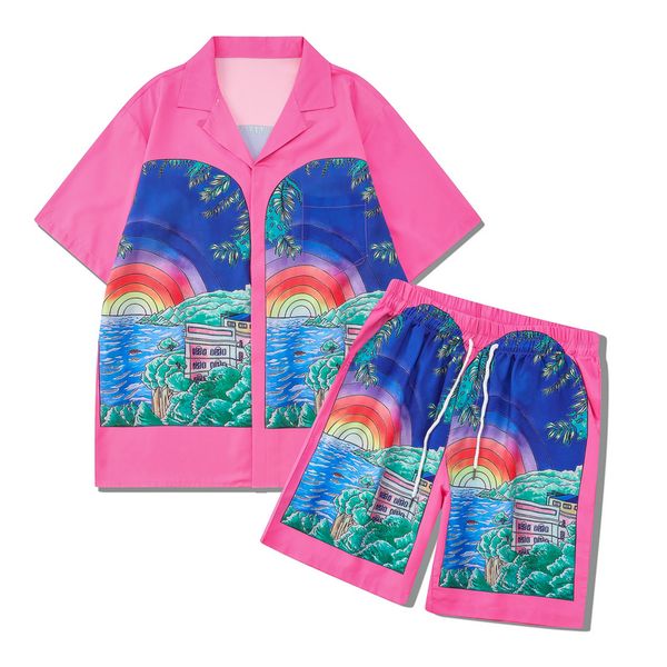 23ss usa men polyester tee beach shirts painting summer streetwear t shirt fashion short sleeve polyester tshirt shorts sets tracksuit trunk, Black;brown
23ss usa men polyester tee beach shirts painting summer streetwear t shirt fashion short sleeve polyester tshirt shorts sets tracksuit trunk, Black;brown
