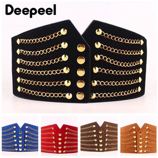 waist chain belts deepeel 10cm wide women's fashion slim bodysuit cummerbunds elastic belt with rivets women's coat high belt acce
waist chain belts deepeel 10cm wide women's fashion slim bodysuit cummerbunds elastic belt with rivets women's coat high belt acce